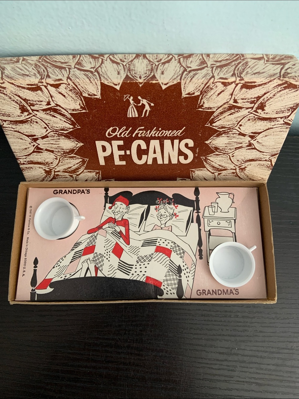 Vintage Novelty Gag Gift in Decoy Pecan Box 1967